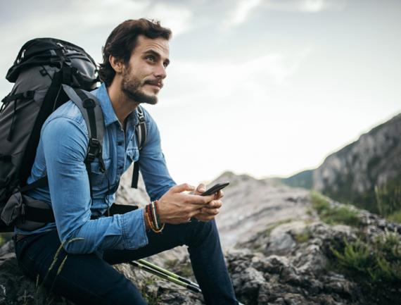 Man with a phone