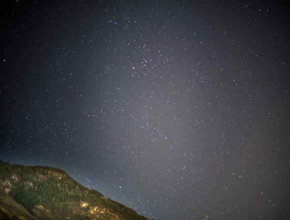 Ciel étoilé dans les Alpes