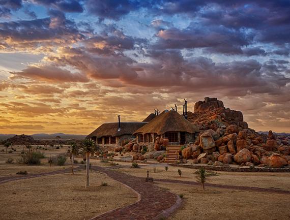 Lodge en Namibie, Afrique.