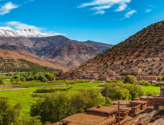 Village et maisons traditionnelles de la vallée de l’Aït Bouguemez, Maroc