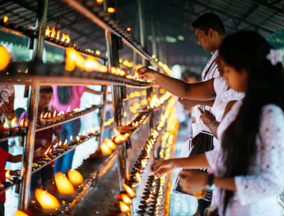 Le temple de la dent au Sri lanka