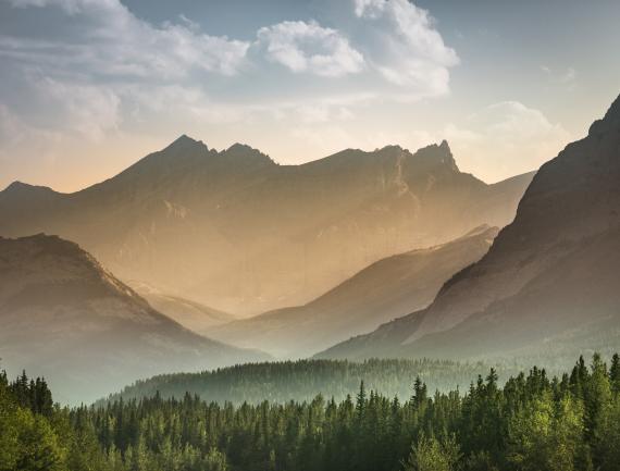 Montagne Alberta dans le Parc National de Banff, Canada