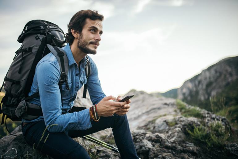 Man with a phone