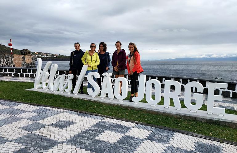 Groupe Allibert Trekking en reconnaissance à Sao Jorge