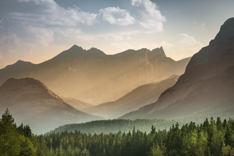 Montagne Alberta dans le Parc National de Banff, Canada